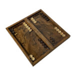 Mahsan Design Doppel-Walnussbrett – Backgammon & Schach Kombi – Bild 5