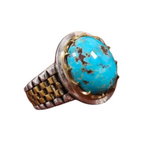 Handcrafted Silver Ring – Watchband Silver Design, Certified Gem