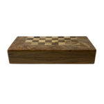 Hiwar Walnuss-Maser Backgammon & Schach-Set – Eleganz im Doppelspiel – Bild 4