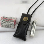 Imam Jawad Hirz in Silver Scroll Tube – Leather Case, Ritual-Prepared & Authentic - Image 3