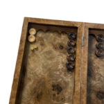 Karana Maserholz-Spielbrett – Ein Doppelspiel, Backgammon & Schach Walnuss – Bild 5