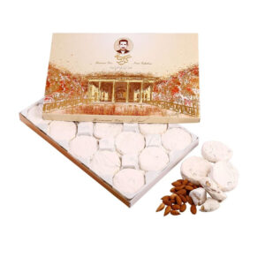 Kermani Almond Gaz – Premium Ardhi Nougat with 42% Nuts, 450g Luxury Pack