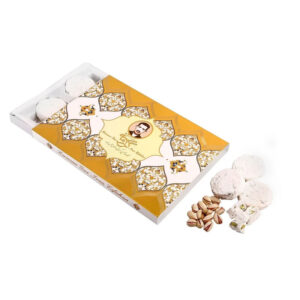 Kermani Gaz Nougat – 28% Pistachio Ardhi Style, Delicate Persian Sweet 300g Box