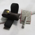 Leather Arm Amulet with Silver Tube & Imam Jawad’s Hirz Sacred Prayer Scroll - Image 2