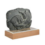Lion Attacking Bull Sculpture – Persepolis Dynastic Emblem Replica Relief - Image 2