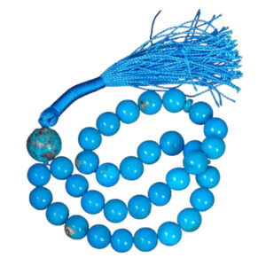 Luxury Nishabur Turquoise Tasbih – 33 Vein-Free Beads, Nishabur Gem, 57g
