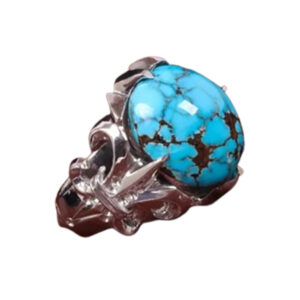 Men's Authentic Nishaburi Firoozeh Ring – Radium-Coated Frame