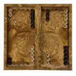 Nella Luxury Oak Backgammon – Rare Wood, 52 cm Artistic Simplicity