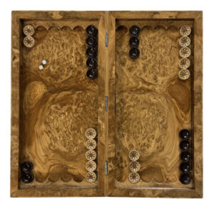 Nella Luxury Oak Backgammon – Rare Wood, 52 cm Artistic Simplicity