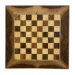 Noa Walnuss-Wurzel Backgammon & Schach-Set – Doppelspiel mit natürlicher Eleganz – Bild 2