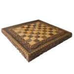 Ornamentales Backgammon & Schach – Handgeschnitzte Walnuss-Edition, 50 cm – Bild 2