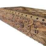 Ornamentales Backgammon & Schach – Handgeschnitzte Walnuss-Edition, 50 cm – Bild 5