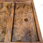 Übergroßes Backgammon-Brett in Knoten-Walnuss – Extra groß, 55×55 cm – Bild 4