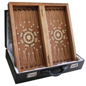 Pasargadae Backgammon Edition – Handcrafted Walnut Board, Ancient Persian Motifs