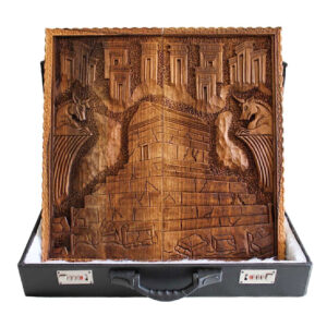 Pasargadae Backgammon Edition – Handcrafted Walnut Board, Ancient Persian Motifs