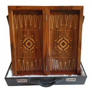 Pasargadae Walnut Backgammon – Hand-Carved Homage to Ancient Persian Grandeur
