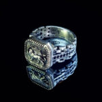 Persian Heritage Ring with Shir-o-Khorshid Symbol, 925 Silver - Image 4