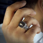 Persian Heritage Ring with Shir-o-Khorshid Symbol, 925 Silver - Image 2