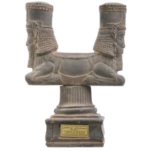 Persian Human-Form Column Head – Miniature Capital from Ancient Architecture