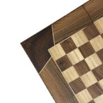 Premium doppelseitiges Wurzelholz-Backgammon & Schach-Set – Hartwachs-Finish – Bild 7