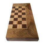 Premium Walnuss Senandaj Backgammon + Schach-Set für Kenner – Bild 3