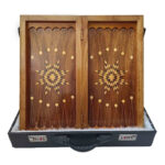Romantisches Backgammon-Set – Layla & Majnun Motiv aus der persischen Liebesepik – Bild 2