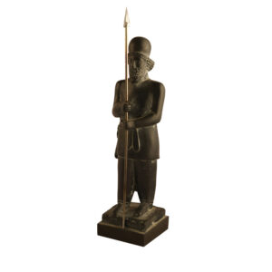 Royal Median Spearman Statue – Full-Body Sculpture Inspired by Persepolis Relief