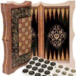 Shiraz Khatam Doppelbrett – Schach & Backgammon in persischer Handintarsie – Bild 3