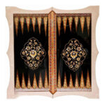 Shiraz Khatam Doppelbrett – Schach & Backgammon in persischer Handintarsie – Bild 2