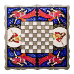 Shiraz Khatam Lotus Set – Oversized Dual Game Board with Premium Accessories