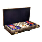 Shiraz Khatam Lotus Set – Übergroßes Doppelspielbrett mit Premium-Zubehör – Bild 3