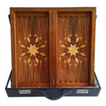 Simurgh-Backgammon – Persischer Mythos in Premium-Walnussholz graviert – Bild 2