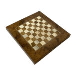 Varsa Walnuss-Wurzel Backgammon & Schachbrett – Glanz-Finish, Doppelspiel – Bild 5