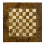 Varsa Walnuss-Wurzel Backgammon & Schachbrett – Glanz-Finish, Doppelspiel – Bild 2