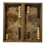 Viuna Burlwood Game Set – Dual Play, Rich Texture, Timeless Craft