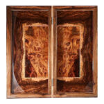 Walnut Game Set – Sanandaj Dual Board with Chess & Backgammon in One