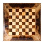 Walnut Game Set – Sanandaj Dual Board with Chess & Backgammon in One