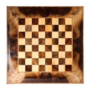 Walnut Game Set – Sanandaj Dual Board with Chess & Backgammon in One