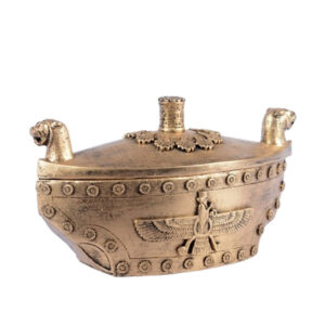 Winged Sun Candy Bowl – Inspired by Faravahar & Ancient Persian Iconography