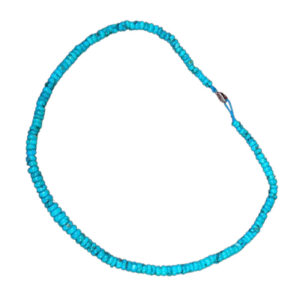 Women’s Persian Feroza Necklace with Natural Beads & Sterling Silver
