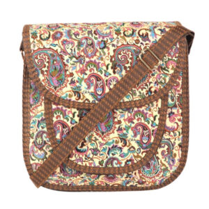 Yellow Termeh Shoulder Bag – Vibrant Polyester Purse for Everyday & Party Use