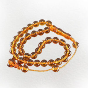 Powdery Amber 33 Beads Misbaha – Lightweight, Spiritual & Refined