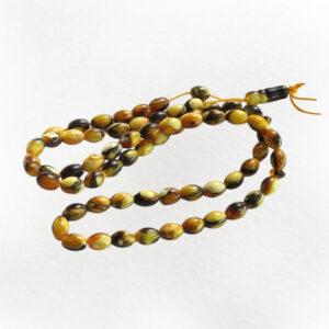 66 Bead Polish Amber Tasbih – Two-Tone Baltic Beads, Verified Origin
