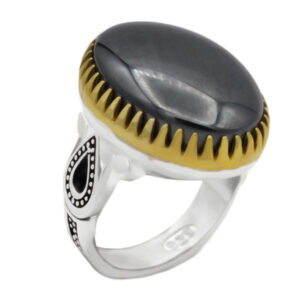 Adjustable Hadid Ring – Rhodium Plated Silver & Custom Engraving