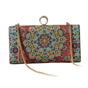 Balochi Embroidered Velvet Clutch – 22×12cm, 4 Pattern Options