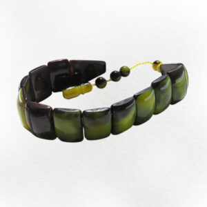 Black & Green Amber (Kahruba) Misbaha – Zaza Style for Focused Dhikr
