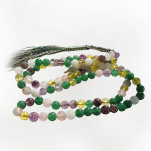 Citrine Amethyst Quartz Jade Prayer Tasbih – 101 Beads, Energy Harmony