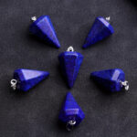Diamond-Cut Lapis Lazuli Necklace – Custom Chain & Healing Energy - Image 3
