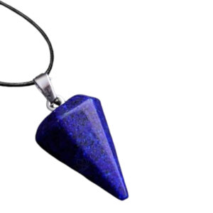 Diamond-Cut Lapis Lazuli Necklace – Custom Chain & Healing Energy