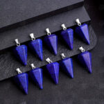 Diamond-Cut Lapis Lazuli Necklace – Custom Chain & Healing Energy - Image 6